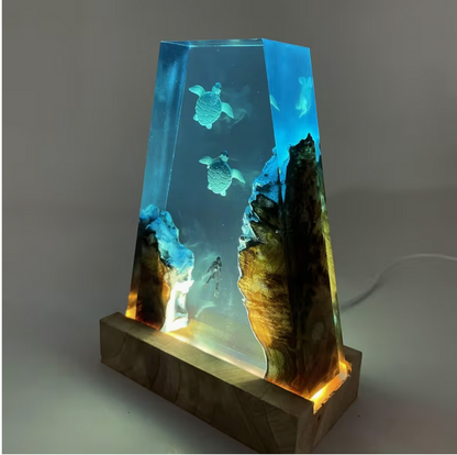 Schildkröte Harz Lampe